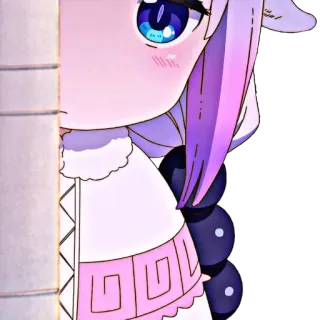 🐉 Kanna Kamui Miss Kobayashi's Dragon Maid Anime, Kanna Kamui, Dragon Maid, Lindo, Kawaii, Chica Anime telegram sticker