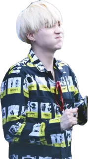 😕 kpop, singer, min yoongi, person, man, artist, entertainer telegram sticker