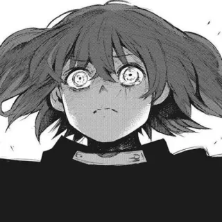 🤨 Anime, Manga, Personaggio, Horror, Espressione, Ragazza, Arrabbiata, Spaventata whatsapp sticker