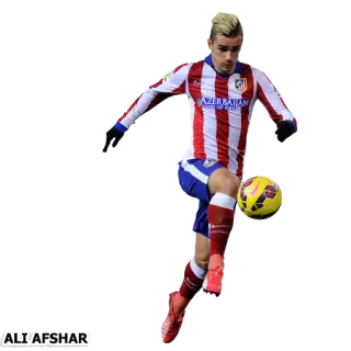 ⚽ ALI/AFSHAR sepak bola, olahraga, atlet, Griezmann telegram sticker