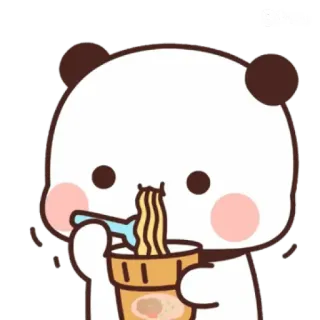 Eating Bear telegram stickers