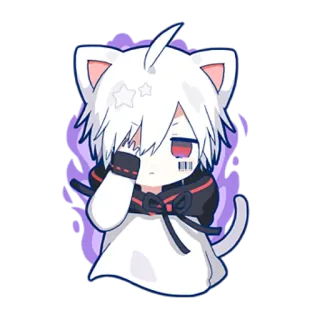 🔥 anime, chibi, cat, cute, kawaii, manga telegram sticker