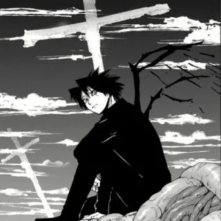 ⛓ Anime, Garçon, Croix, Manga telegram sticker