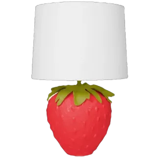 🫥 lamp, strawberry, fruit, home decor, lighting, table lamp, cute telegram sticker