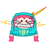 ๐ก Anime, Stiker, Kartun, Monster, Marah, Hoodie, Ilustrasi telegram sticker
