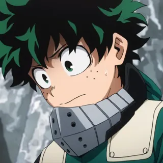 🥦 Izuku Midoriya My Hero Academia anime, manga, my hero academia, deku, izuku midoriya, character telegram sticker