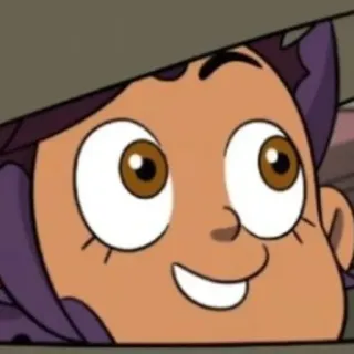 😀 Luz Noceda The Owl House cartoon, animated, Luz Noceda, The Owl House, disney, character, smiling telegram sticker