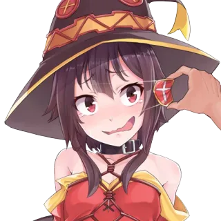 😳 Megumin Konosuba Anime, Konosuba, Megumin, Sticker, Waifu telegram sticker