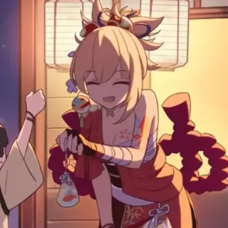 🎆 Yoimiya Genshin Impact Anime, Juego, Personaje, Genshin Impact, Yoimiya whatsapp sticker