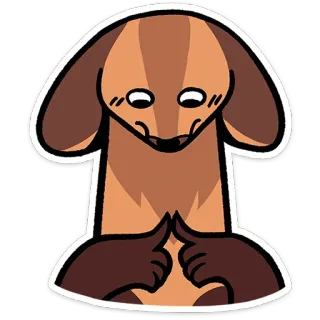 ⭐ dog, cartoon, animal, cute, sticker telegram sticker