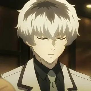 🐾 Ken Kaneki Tokyo Ghoul Anime, Ghoul, Wit haar, Ken Kaneki, Tokyo Ghoul telegram sticker