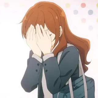 📚 Anime, Garota, Triste, Chorando, Emocional telegram sticker