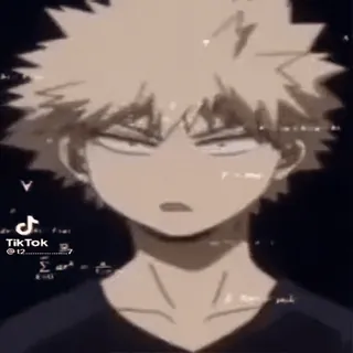 βοΈ Bakugo My Hero Academia anime, cartoon, manga, my hero academia, bakugo, character, sticker telegram sticker