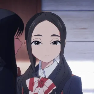 🏷 Anime-Mädchen, Schuluniform, Porträt, Comicfigur telegram sticker
