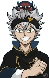 😁 Asta Black Clover anime, manga, Asta, Black Clover, shonen whatsapp sticker