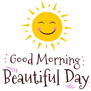 ☀️ Good Morning
Beautiful Day sun, good morning, beautiful day, greeting, wholesome, positive whatsapp sticker