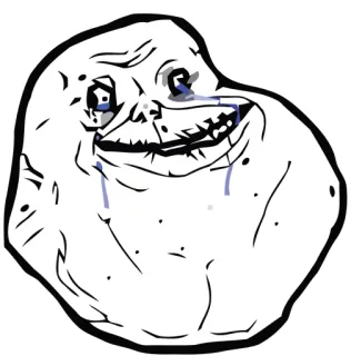 😂 Meme, Seul à jamais, Triste, Internet, Pleurs telegram sticker