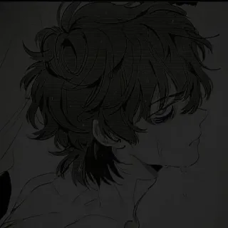 🖤 Anime, Smutny, Płaczący, Manga, Emo, Chłopak telegram sticker