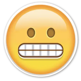 😬 Emoji, Smiley, Faccia, Smorfia telegram sticker