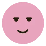 😏 biểu tượng cảm xúc, tự mãn, mặt, hồng, biểu cảm telegram sticker
