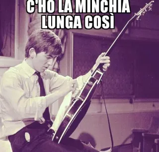 🍆 C'ho la minchia lunga così menyinggung, italia, gitar, meme telegram sticker