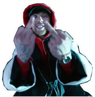 🖕 doigt d'honneur, geste, offensant, homme, personne telegram sticker