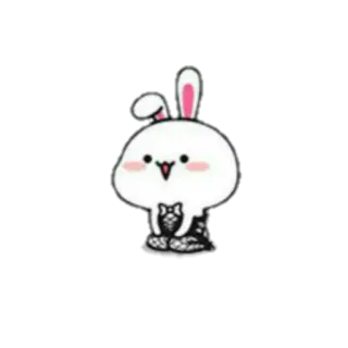 🐰 bunny, rabbit, cute, animal, cartoon, kawaii telegram sticker