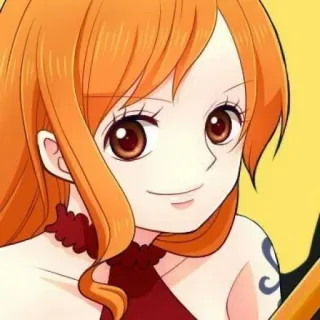 🍊 Nami One Piece 애니메이션, 만화, 캐릭터, 원피스, 나미 telegram sticker