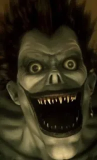 😆 Ryuk Death Note Ryuk, Death Note, Anime, Manga, Shinigami, Terror whatsapp sticker