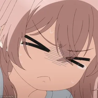 🎀 Anime, Gadis, Menangis, Sedih, Emosional telegram sticker
