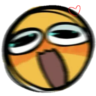 😆 Emoji, Drôle, Dessin animé, Expression, Choqué, Mème whatsapp sticker