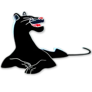 😆 pantera, animal, gato, pegatina telegram sticker