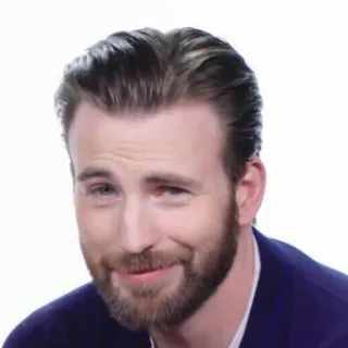 😏 Chris Evans actor, celebrity, man, smile telegram sticker