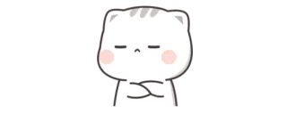 🔰 cat, cute, sticker, animal, cartoon, kawaii telegram sticker
