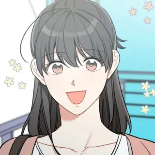 ☕️ Anime, Manga, Cartone animato, Personaggio, Felice, Sorridendo telegram sticker