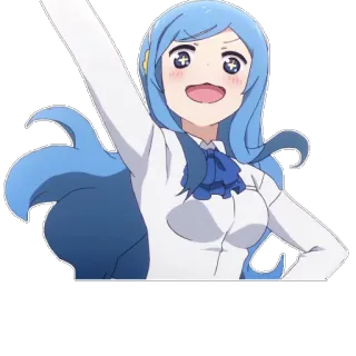 🙋 动漫, 卡通, 女孩, 插画, 可爱, 角色 whatsapp sticker