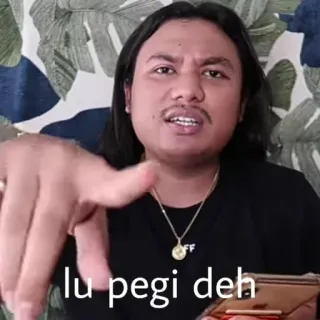 😭 lu pegi deh persona, señalando, expresión, Indonesia whatsapp sticker