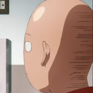 😶 Saitama One-Punch Man Saitama, One-Punch Man, Anime, Manga, Eroe, Divertente, Pelato, Supereroe telegram sticker
