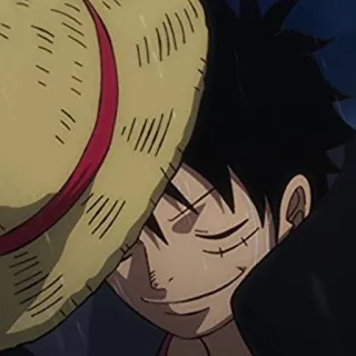 ❤️‍🔥 Monkey D. Luffy One Piece Anime, One Piece, Luffy, Chapéu de Palha telegram sticker