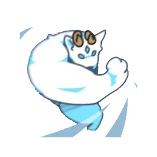 ⭐️ мускул, мультфильм, животное, фитнес telegram sticker