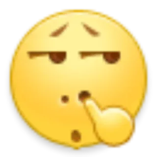 🌚 Эмодзи, Ковырять в носу, Отвращение, Мерзкий, Смешной telegram sticker