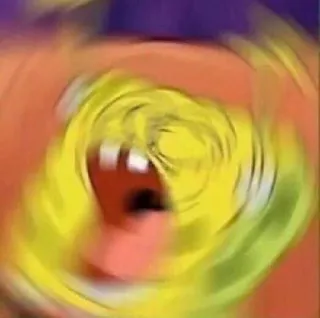 😱 Patrick Star Spongebob Squarepants Мультфильм, Спанч Боб, Патрик, Головокружение, Анимированный telegram sticker