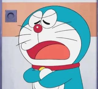 💈 Doraemon 动漫, 卡通, 悲伤, 哭泣, 猫, 机器人, 哆啦A梦 telegram sticker
