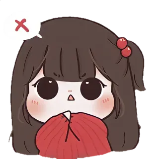 ☀️ imut, gadis, kawaii, stiker whatsapp sticker