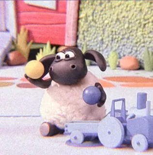 🧸 Shaun the Sheep 羊, 漫画, 動物, クレイアニメ, 子供向け番組 telegram sticker