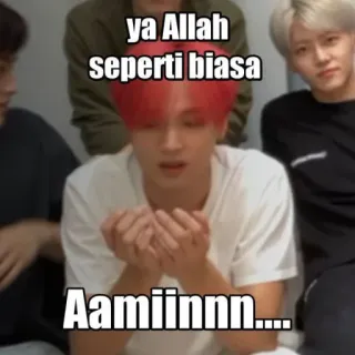 🤲 Haechan NCT ya Allah seperti biasa Aamiinn.... telegram sticker