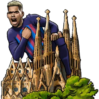 Стикеры от @newsbarca telegram stickers