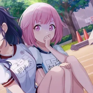 😨 2-B
朝比奈
1-C
おさ anime, school uniform, girl, kawaii, cute whatsapp sticker