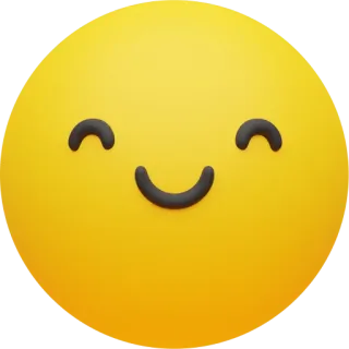 ☺️ Emoji, Smiley, Felice, Giallo, Faccia whatsapp sticker