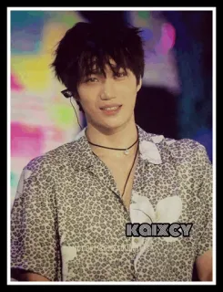 😁 kaixcy kpop, asian, male, singer, idol, fan telegram sticker